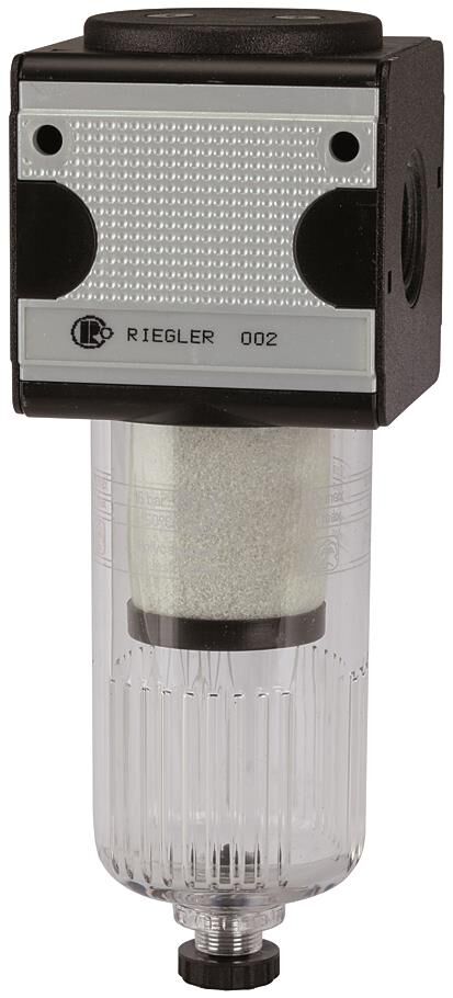 Vorfilter -multifix- / G 1/4 / BG 1 / Filtereinsatz 0,3 µm / mit Polycarbonatbehälter / Eingangsdruc