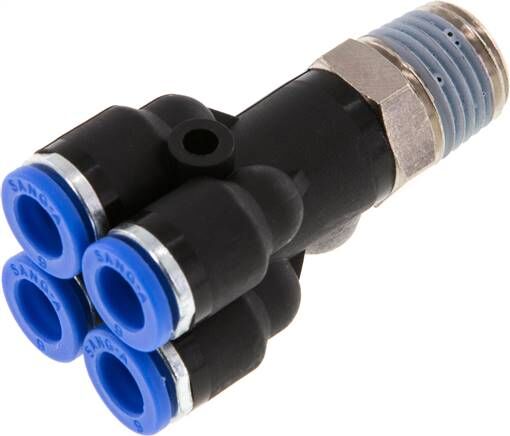 Connessione plug-in multi-reverse. R 1/4"-6mm, standard IQS