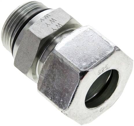 Serratura ad anello a taglio dritto UN 1-5/16"-12-25 S (M36x2), acciaio zincato