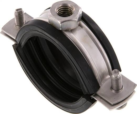 Fascetta stringitubo, 47 - 51 mm, 1.4404, con inserto, RS 51 G ES