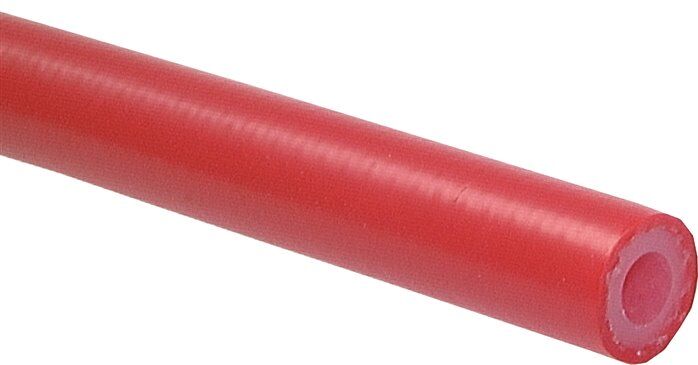 Tuyau en silicone, renforcé par du tissu 16 x 26 mm, rouge