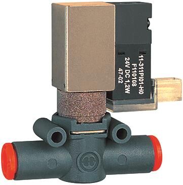 Electrovanne lineonline / NC pour tuyau 8mm / purge insonorisée 106844