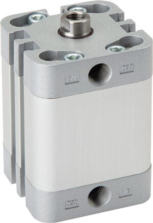 Cilindro ISO 21287, a doppio effetto, pistone 63 mm, corsa 10 mm, stelo con IT