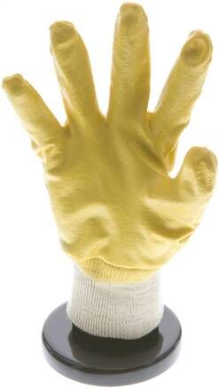 Guanto in maglia, rivestimento in nitrile flessibile (resistente all'olio), antiscivolo, taglia 9/L