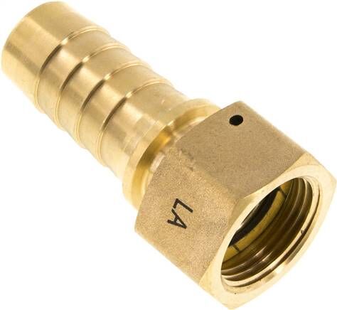 Bocchetta per tubi flessibili, DIN EN 14423 G 1"-25x40mm, ottone