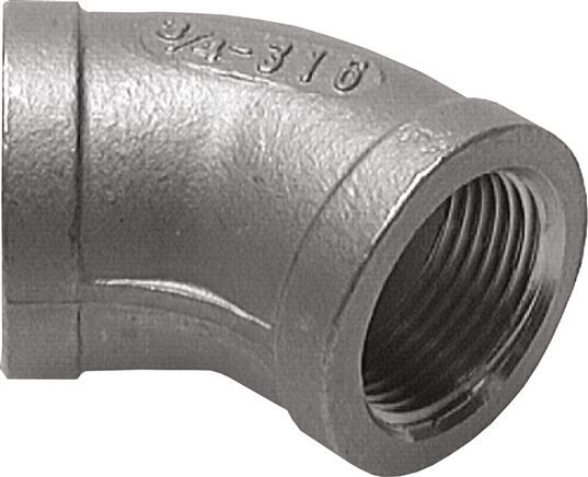 angolo di 45° Rp 1/4" (IG), 1.4408