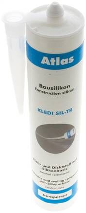 Silicone per edilizia trasparente, cartuccia standard da 310 ml