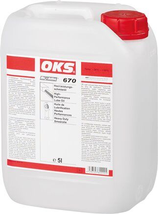 OKS 670/671 - Olio lubrificante ad alte prestazioni, tanica da 5 l (DIN 51)