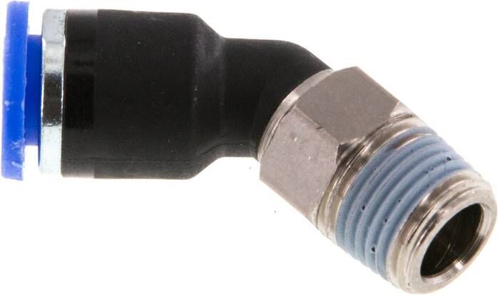 connettore push-in a 45° R 1/8"-6mm, standard IQS