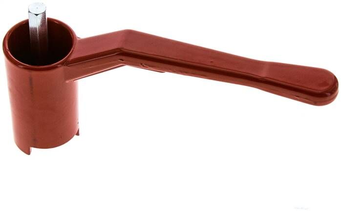Maniglia combinata rossa, misura 4, lunga (laccata in alluminio, 60 - 68 - 74 - 78 - 82 - 88 -)