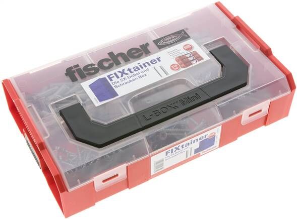 FIXtainer - "Scatola di tasselli e viti SX Plus": 60 pz.