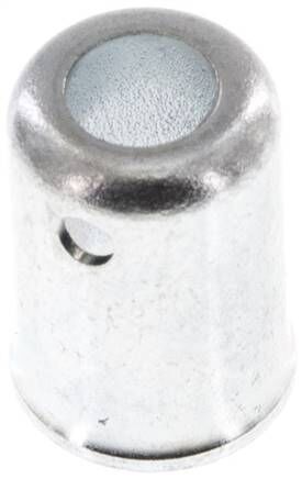 Manicotto per tubo a bassa pressione DN3 (8,5 - 9mm) in acciaio