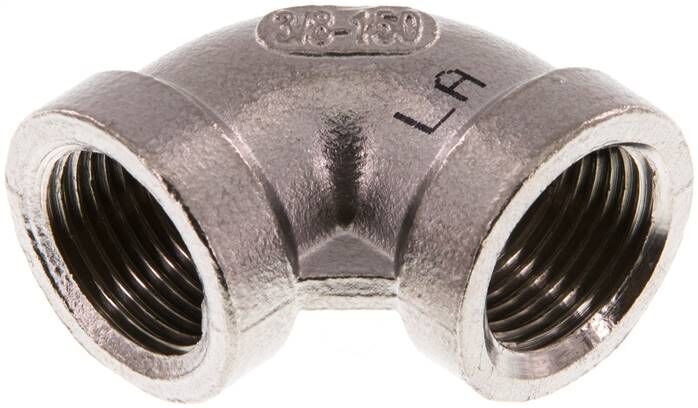 coude 90° Rp 3/8"-Rp 3/8", 1.4408