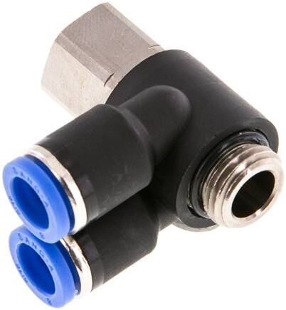 Connettore push-in ad Y, I/A G 1/4"-8mm, standard IQS