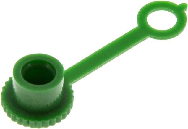 Tappo di protezione in plastica per ingrassatori conici, verde