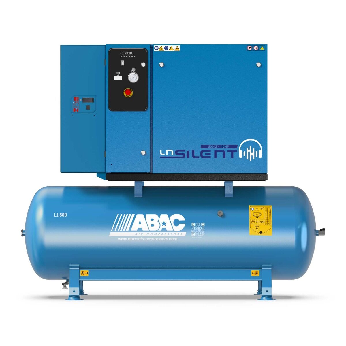 ABAC compresseur silencieux LN2 B7000 500 T10 YD DRY 10HP 500L