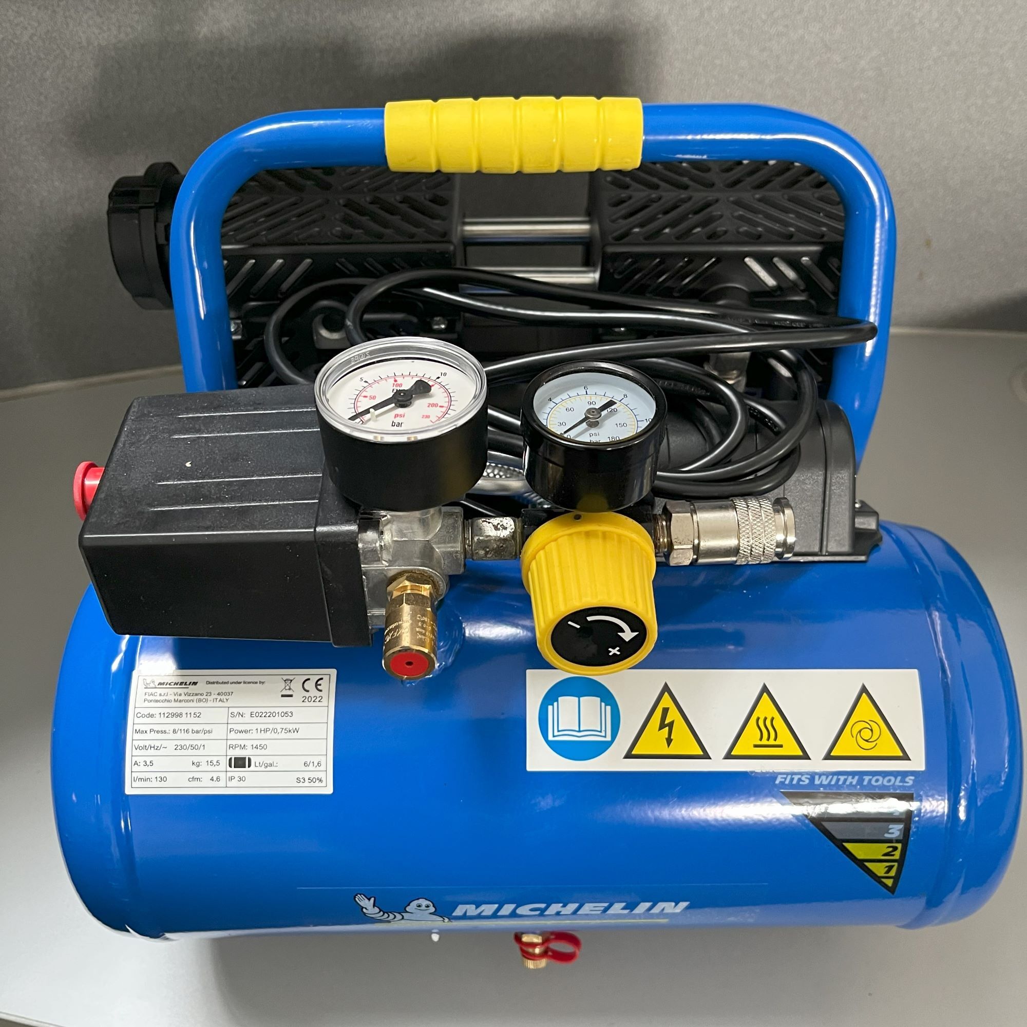 ESPOSITORE Compressore portatile MICHELIN,  MX 6/1-R5002-230/50