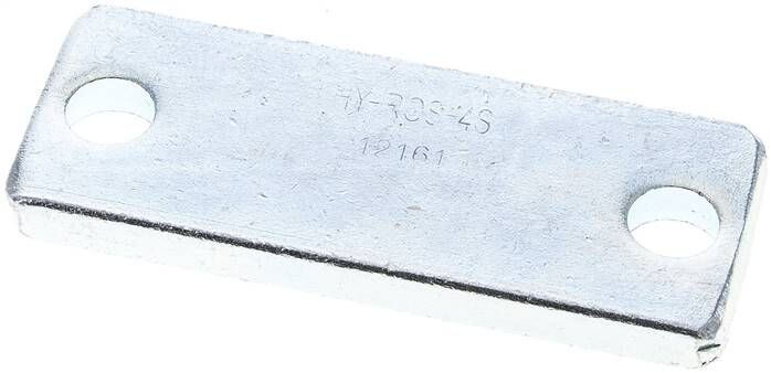Piastra di copertura, acciaio zincato, misura 4, serie pesante