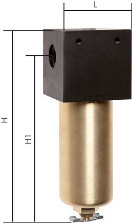 Filtro ad alta pressione fino a 60 bar (40 µm) G 1/2
