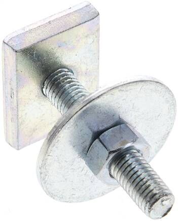 Vite con testa a martello HS M 8x50, acciaio zincato (33 x 23 x 6)