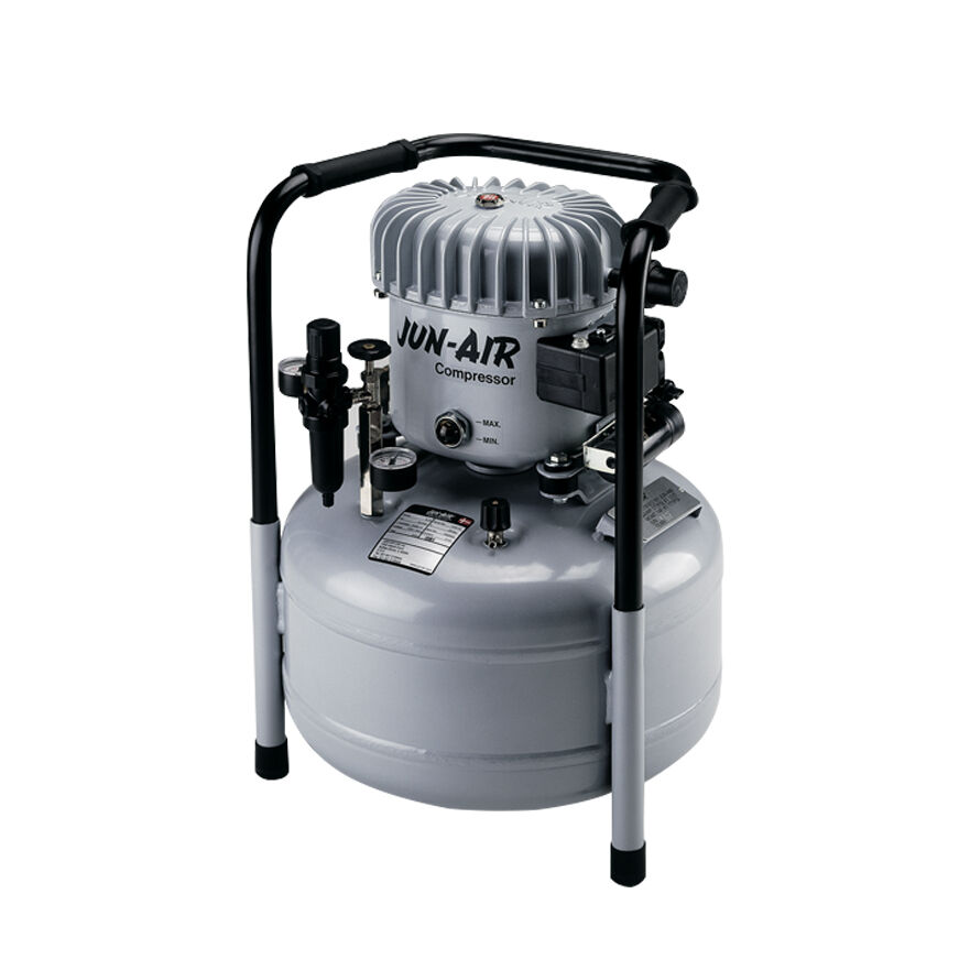 Compressore silenzioso JUN-AIR 6-25 lubrificato ad olio con riduttore di pressione JUNAIR