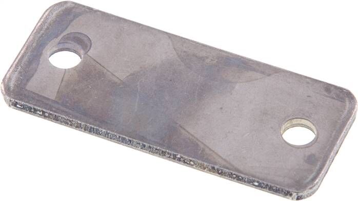 Piastra di copertura, acciaio zincato, misura 5, serie leggera