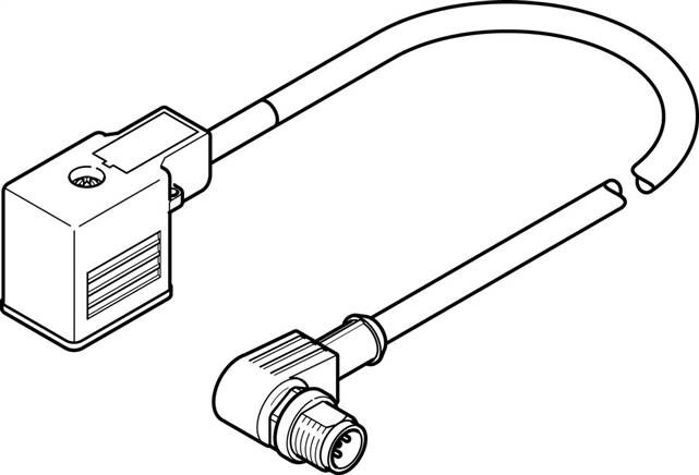 FESTO NEBV-B2W3F-P-K-0.3-N-M12W3 (3679773) Verbindungsleitung