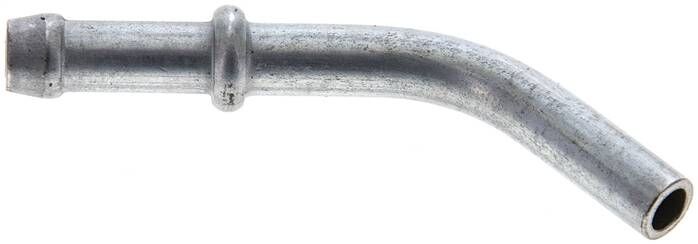 45°-Schlauchnippel Rohr 6, Schl. 5 - 6mm, Stahl verzinkt