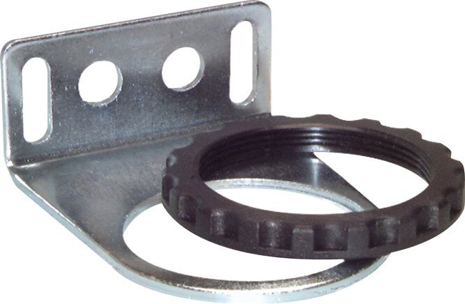 Staffa di montaggio MULTIFIX con anello, incluso dado da pannello (M 50 x 1,5)