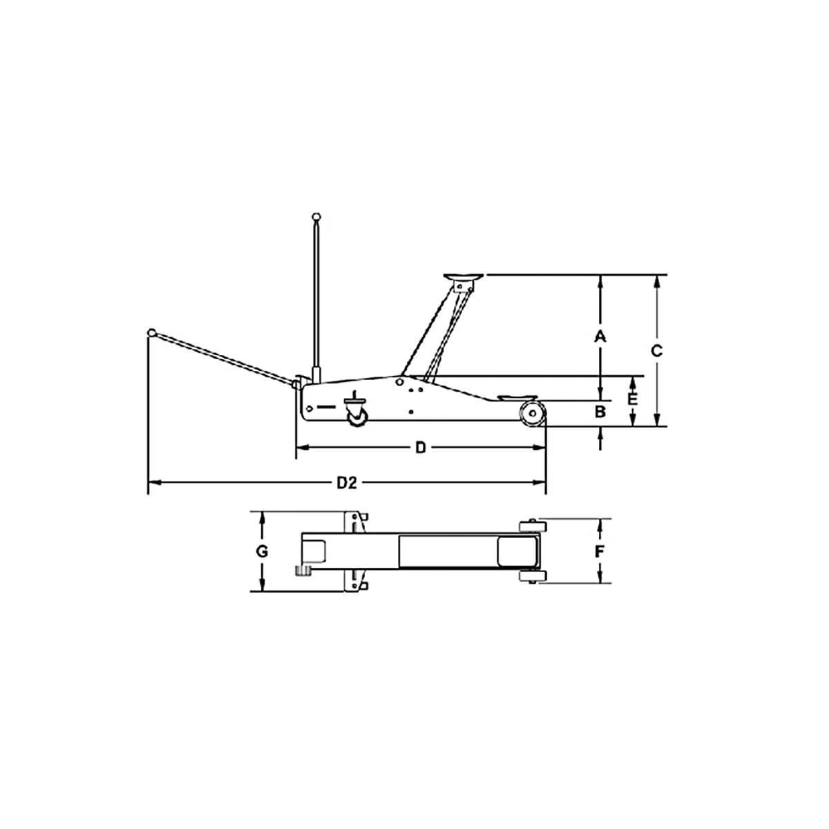 NUOVO: Cric Rodcraft 2,5t RH216 RH 216 - sostituisce RH215 (8951082026)