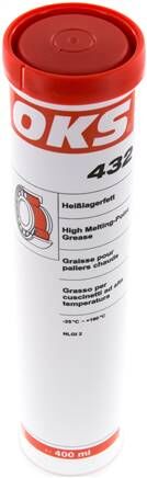 OKS 432 - Grasso per cuscinetti a caldo, cartuccia da 400 ml