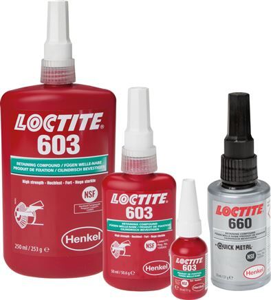 Composto legante anaerobico, LOCTITE, 50 ml, alta resistenza, resistenza manuale [min] 20