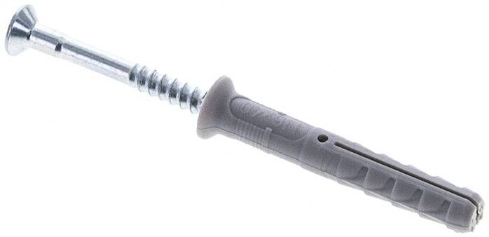 Tassello per chiodi FISCHER 6x40, confezione da 100 pezzi, standard (testa svasata)