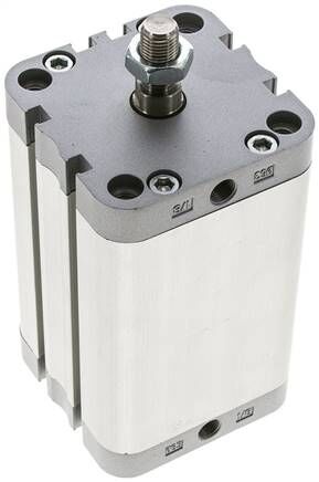 ISO 21287-Zylinder, doppeltw., Kolben 63mm, Hub 80mm, Kolbenstange AG