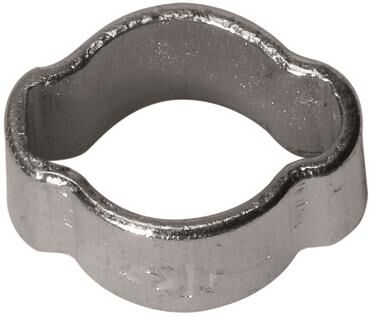 fascetta a 2 orecchie / gamma di serraggio 15-18 mm in acciaio zincato / -linea di soffiaggio- rivestimento in cromo III 115426