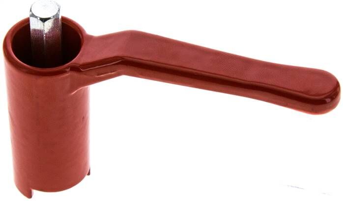 Maniglia combinata rossa, misura 1, lunga (laccata in alluminio, 60 - 68 - 74 - 78 - 82 - 88 -)