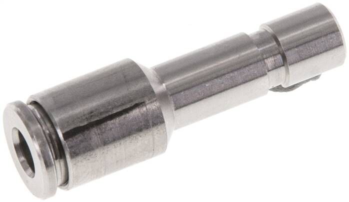 Riduzione raccordo spinato da 6 mm x tubo da 4 mm, acciaio inox IQS