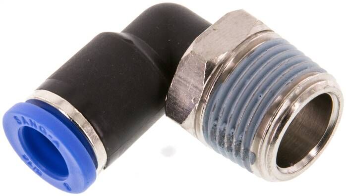 Connettore push-in angolare R 3/8"-8mm, standard IQS