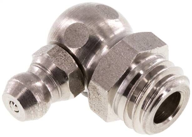 Ingrassatore conico a 90°, M 10 (conico), 1.4305 (esagonale)
