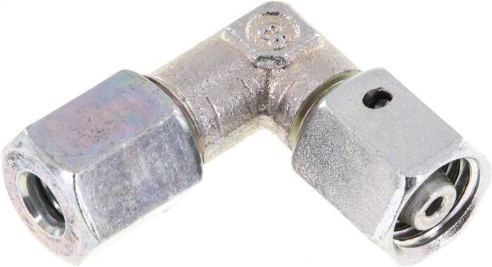 Anello di bloccaggio ad angolo regolabile 6 L (M12x1,5), acciaio zincato, con cono di tenuta e O-ring