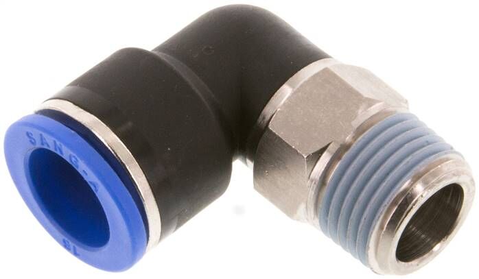 Connettore push-in angolare R 1/2"-16mm, standard IQS