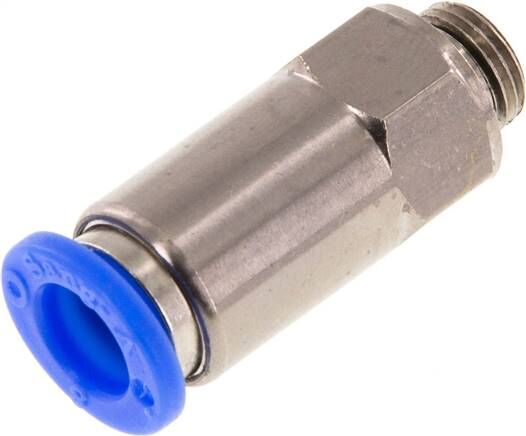 Clapet anti-retour G 1/8"-8mm, débit du tuyau au filetage, standard IQS