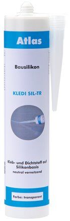 Silicone per costruzioni bianco, cartuccia standard da 310 ml