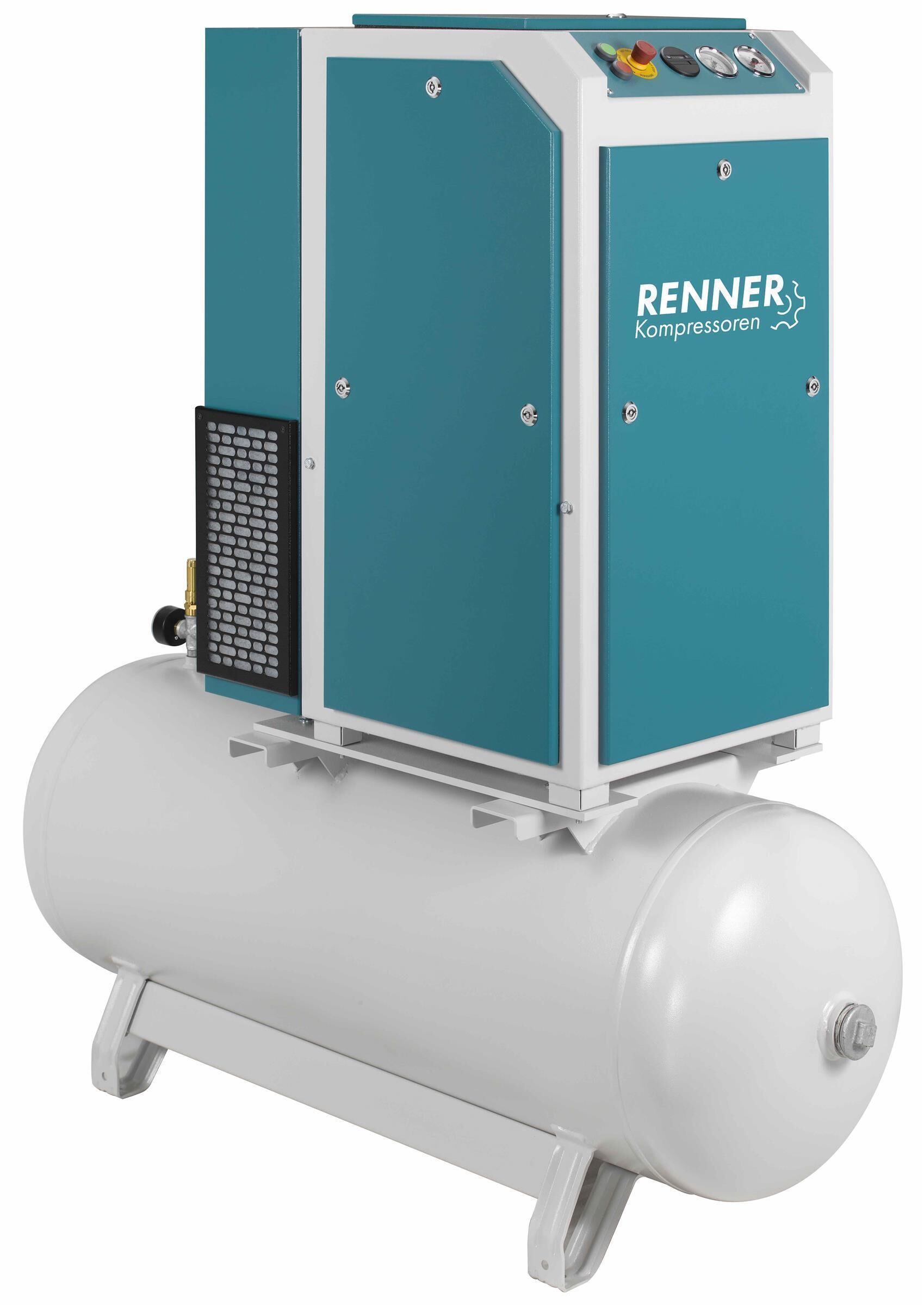 RENNER-Kompressor RSD-PRO 2-11,0 auf 250 Liter Behälter Schraubenkompressor