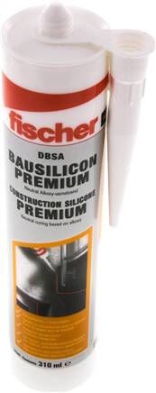 Silicone per edilizia FISCHER DBSA, bianco, cartuccia da 310 ml