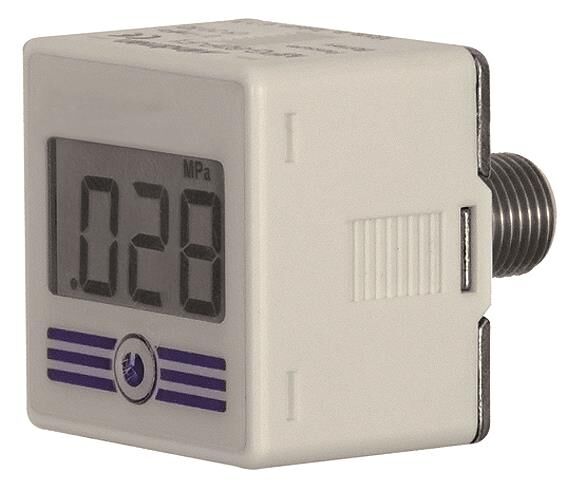 Digital-Manometer mit Hintergrundbeleuchtung, 0-10 bar, R 1/4 AG DIMH-10-F4
