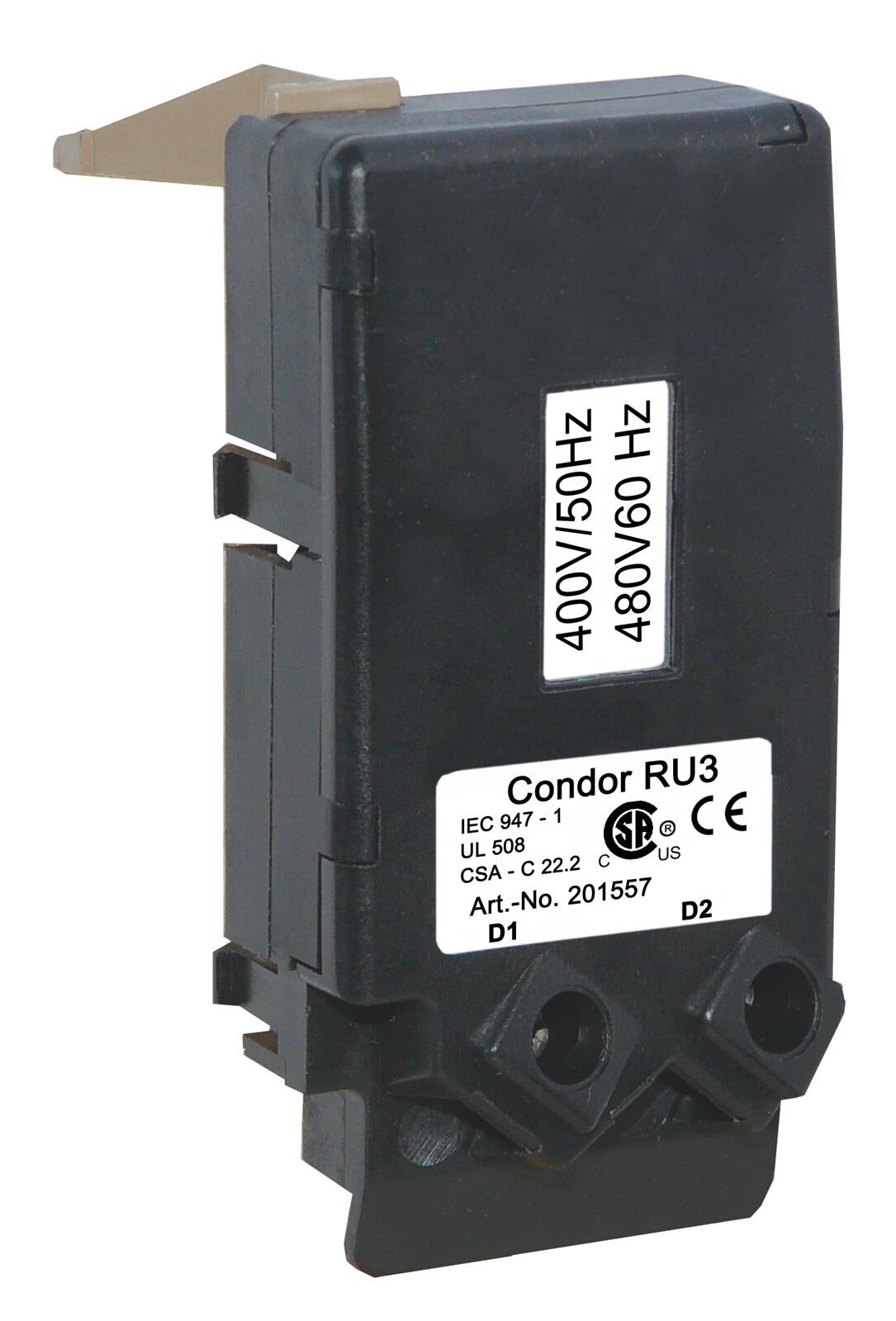 Sgancio per sottotensione 400 V, 50 Hz RU 3/400-50