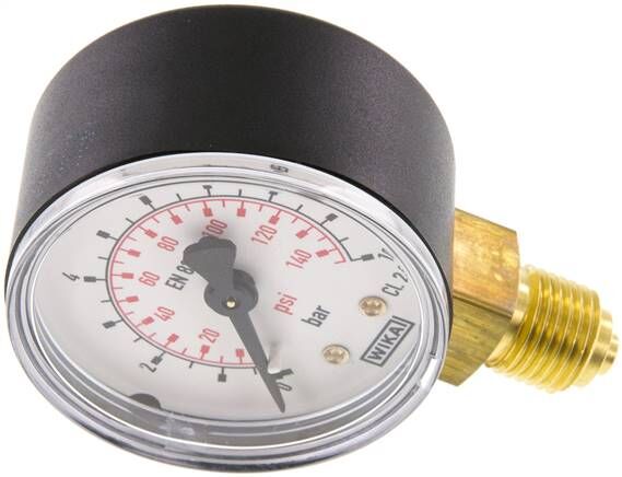 Manomètre 50 mm pour compresseur pression max de 10 bars MICHELIN