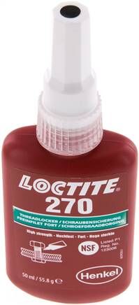 Frenafiletti anaerobico, Loctite, 50 ml, alta resistenza, 270/50