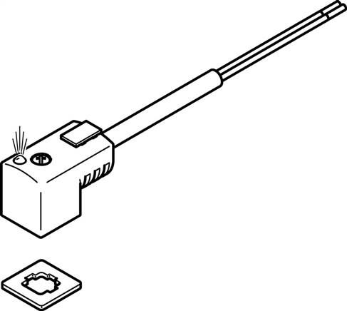 FESTO KMEB-3-24-5-LED (547269) Steckdosenleitung